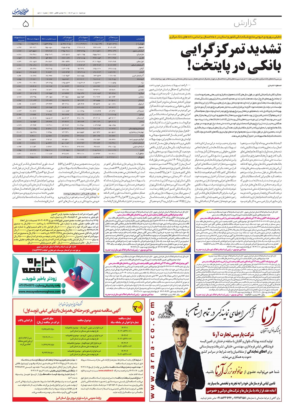 روزنامه تاریخ ۱۰ دی ۱۴۰۳