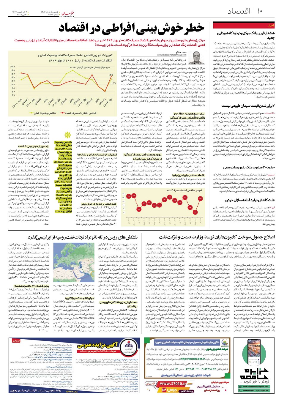 روزنامه تاریخ ۱۱ خرداد ۱۴۰۴
