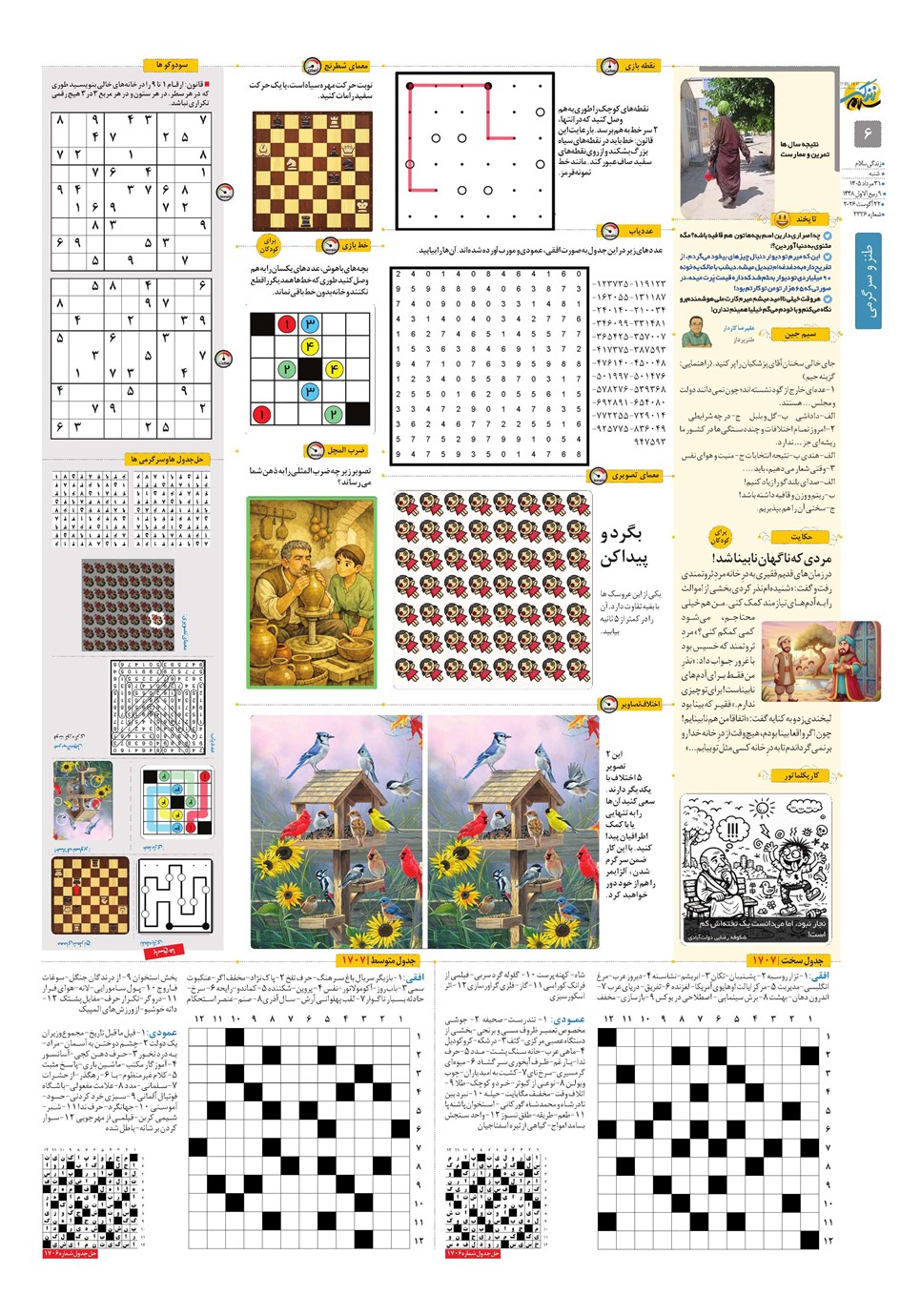 روزنامه تاریخ ۳۱ مرداد ۱۴۰۵